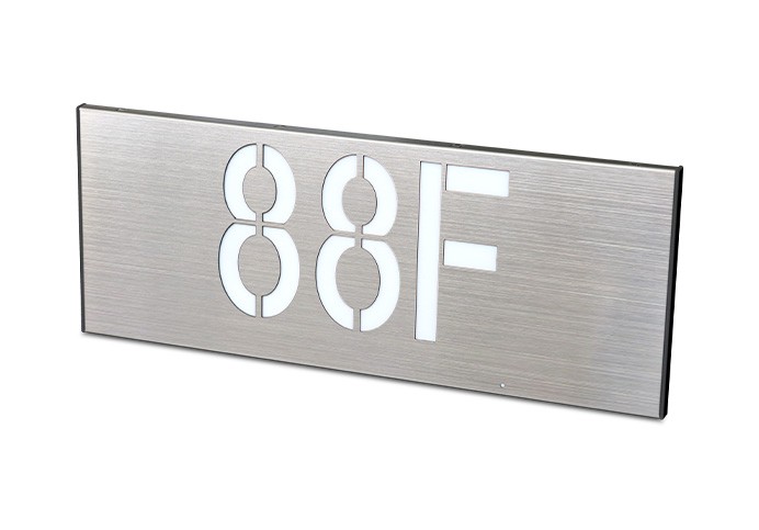 消防應(yīng)急疏散標(biāo)志燈具-小型單面樓層指示  ZS-BZ-ACJ(E1Ⅰ)-01